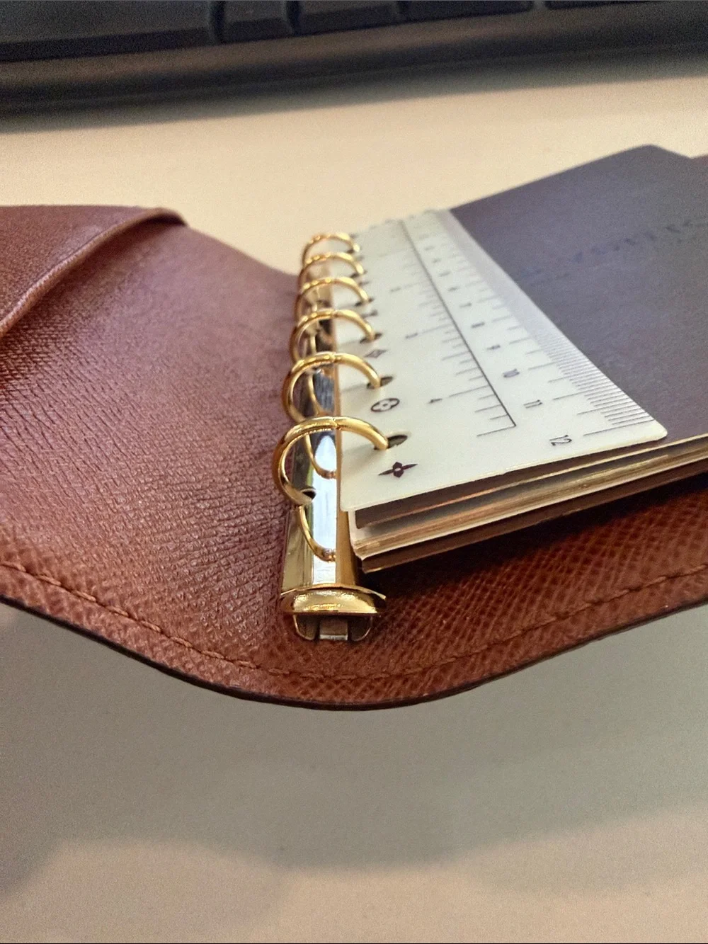 Louis Vuitton PM agenda Monogram Canvas Organizer Cover - Brown & Tan